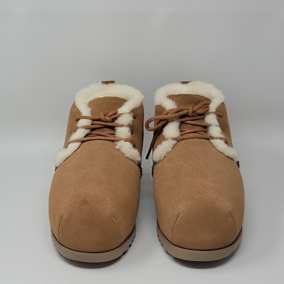 UGG Pumped Lace-Up Chestnut Suede Comfort Women's Slippers Size US 9/UK 7 NEW - Picture 5 of 11